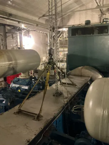 Crankcase Cover hoisting setup